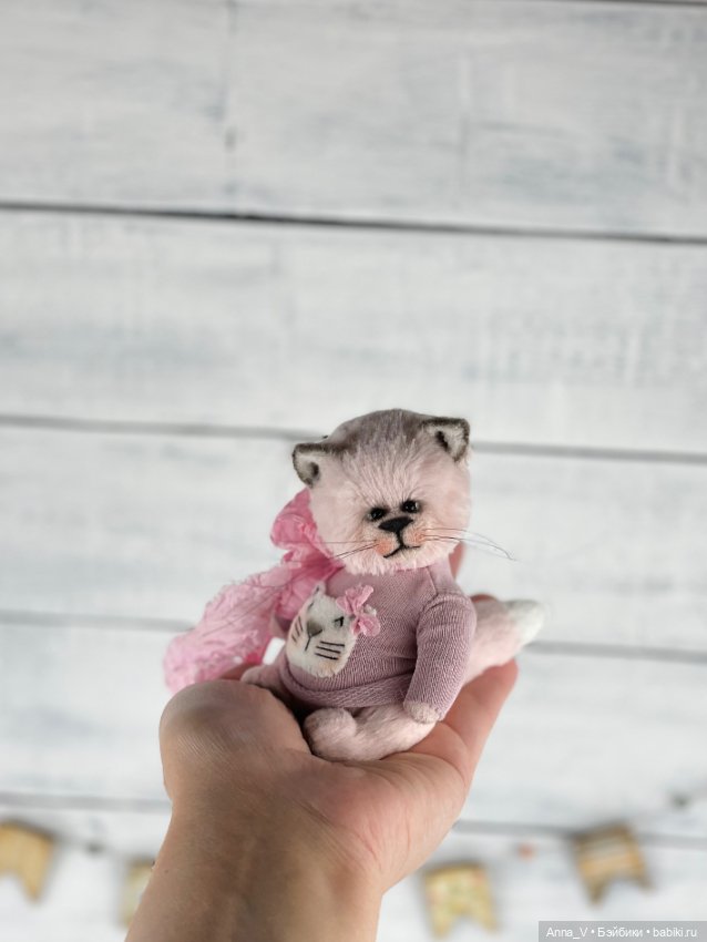 Тедди котик Микки — Авторские мишки Тедди и друзья: фото (фото 3)