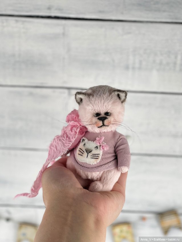 Тедди котик Микки — Авторские мишки Тедди и друзья: фото (фото 2)