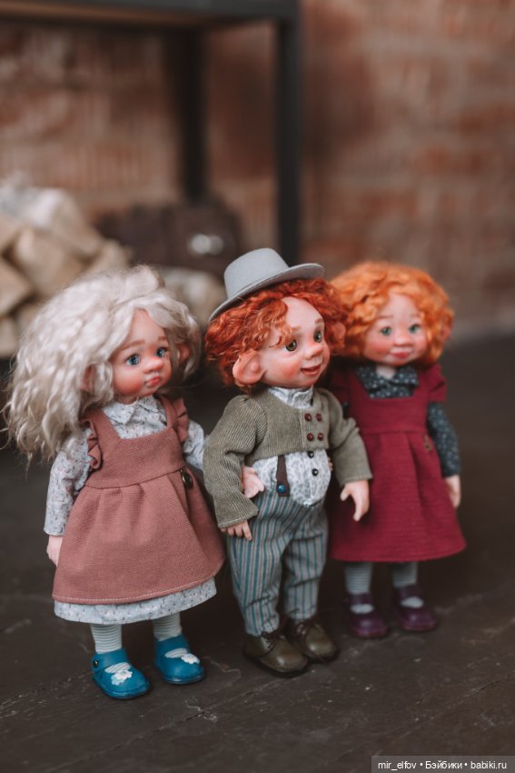 Эльфы в шляпах — Авторские шарнирные куклы своими руками: лепка (фото 5)