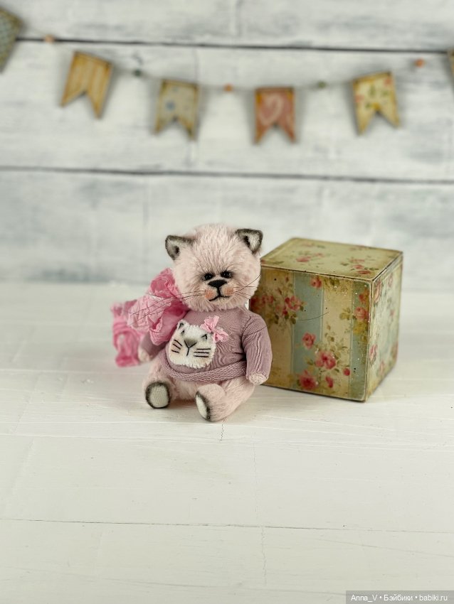 Тедди котик Микки — Авторские мишки Тедди и друзья: фото (фото 4)