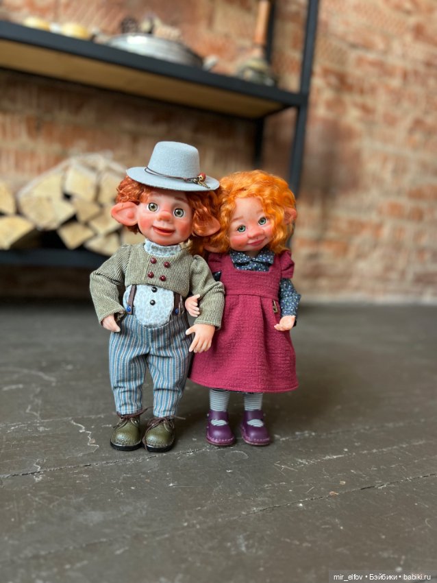 Эльфы в шляпах — Авторские шарнирные куклы своими руками: лепка (фото 10)