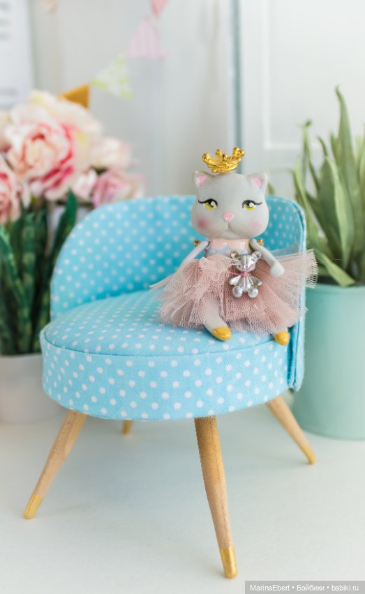 Кошечка Герда — Авторские миниатюрные куклы: лепка