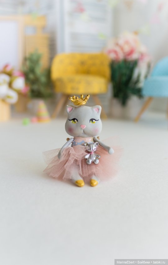 Кошечка Герда — Авторские миниатюрные куклы: лепка (фото 9)