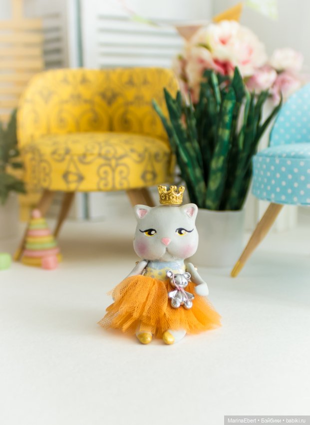 Кошечка Жюльет — Лепка авторских игрушек и папье (фото 6)