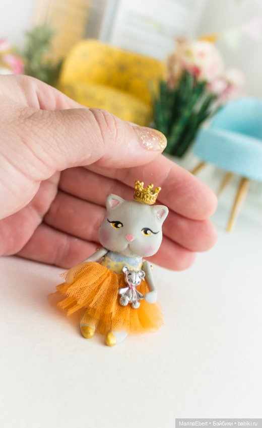 Кошечка Жюльет — Лепка авторских игрушек и папье