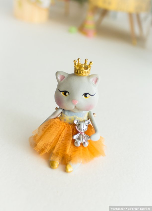 Кошечка Жюльет — Лепка авторских игрушек и папье (фото 5)