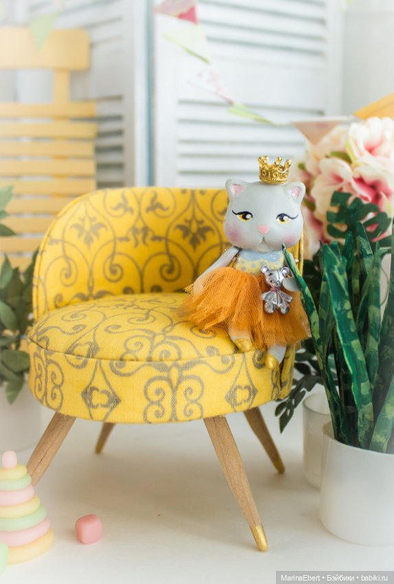 Кошечка Жюльет — Лепка авторских игрушек и папье (фото 7)