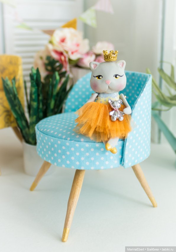 Кошечка Жюльет — Лепка авторских игрушек и папье (фото 8)