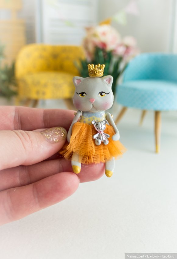 Кошечка Жюльет — Лепка авторских игрушек и папье (фото 2)