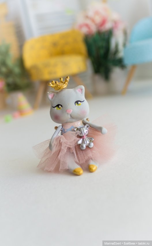 Кошечка Герда — Авторские миниатюрные куклы: лепка