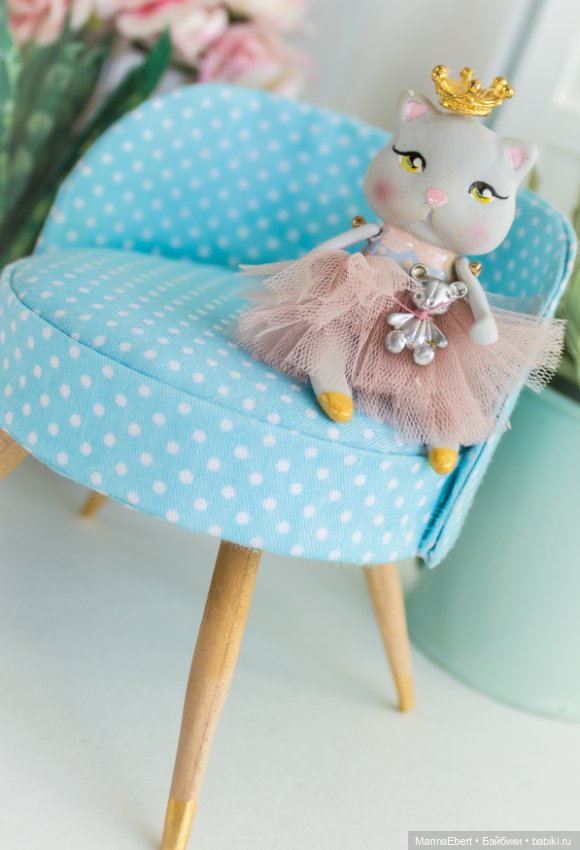 Кошечка Герда — Авторские миниатюрные куклы: лепка (фото 6)