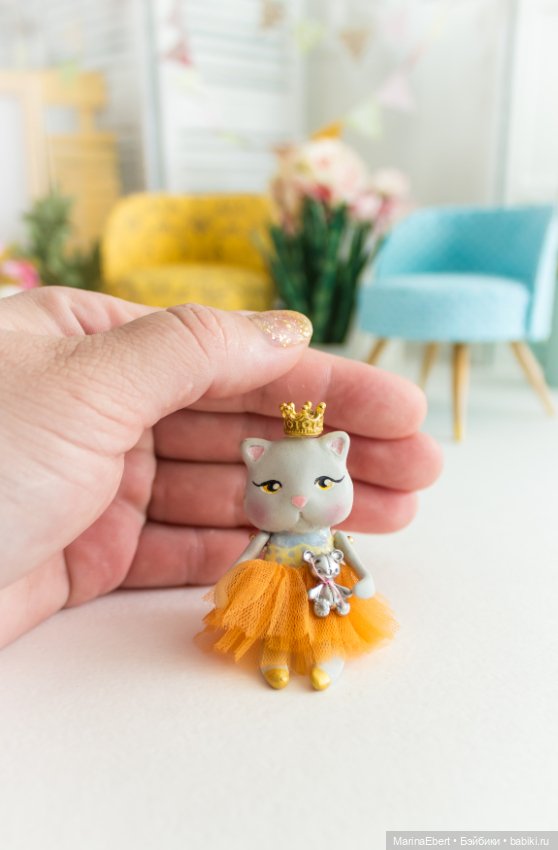 Кошечка Жюльет — Лепка авторских игрушек и папье (фото 4)