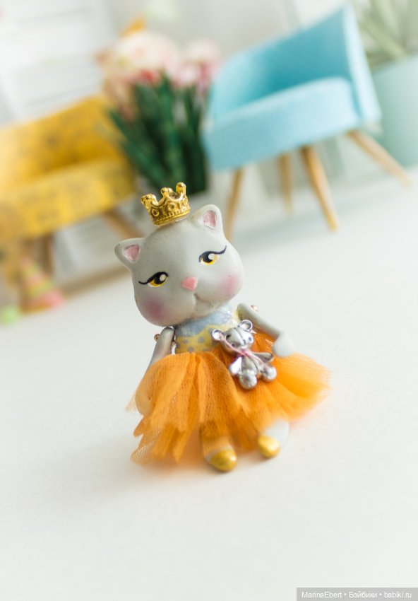 Кошечка Жюльет — Лепка авторских игрушек и папье (фото 10)