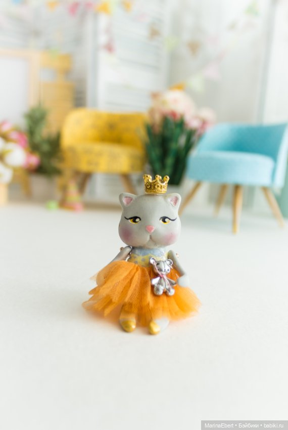 Кошечка Жюльет — Лепка авторских игрушек и папье (фото 3)