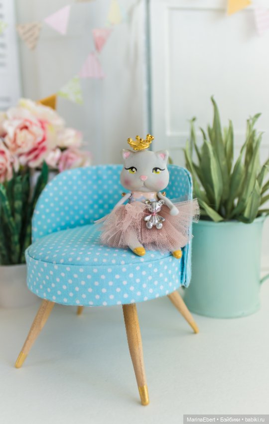 Кошечка Герда — Авторские миниатюрные куклы: лепка (фото 5)