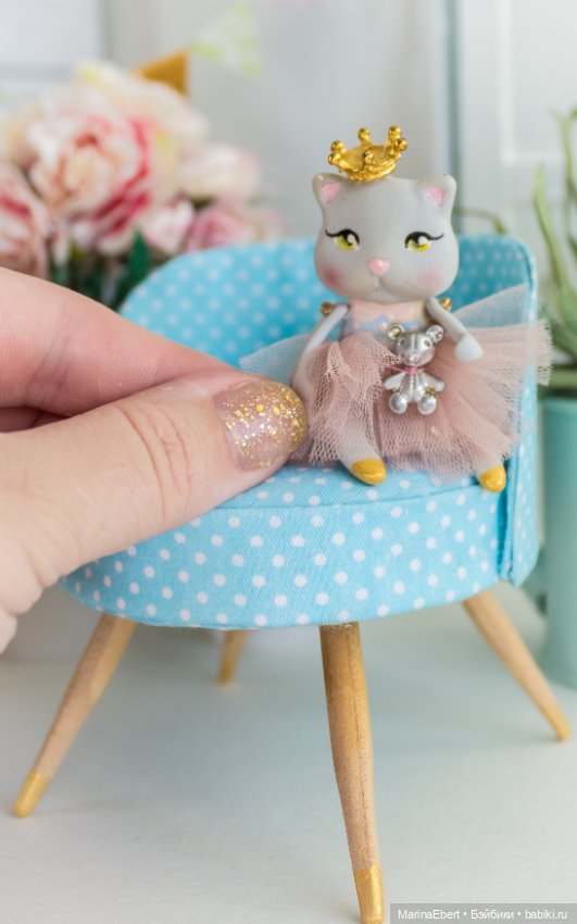 Кошечка Герда — Авторские миниатюрные куклы: лепка (фото 7)
