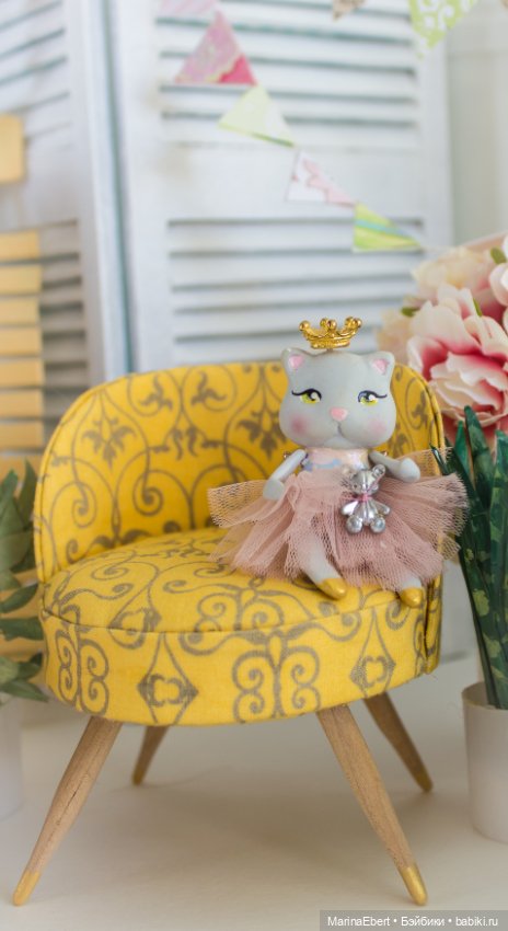 Кошечка Герда — Авторские миниатюрные куклы: лепка (фото 8)