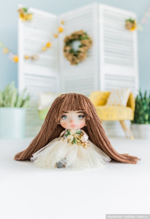 Маленькая куколка Софи — Авторские миниатюрные куклы: лепка (фото 7)