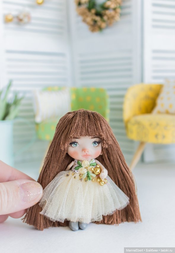 Маленькая куколка Софи — Авторские миниатюрные куклы: лепка