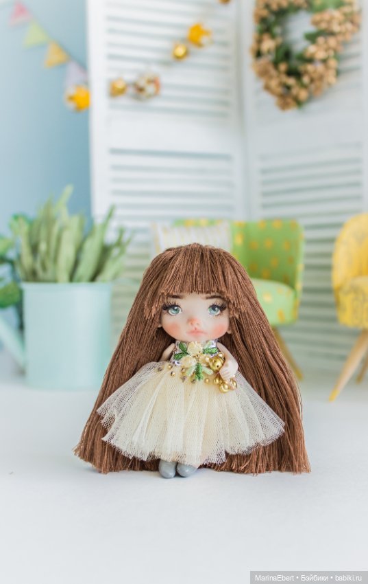 Маленькая куколка Софи — Авторские миниатюрные куклы: лепка (фото 4)