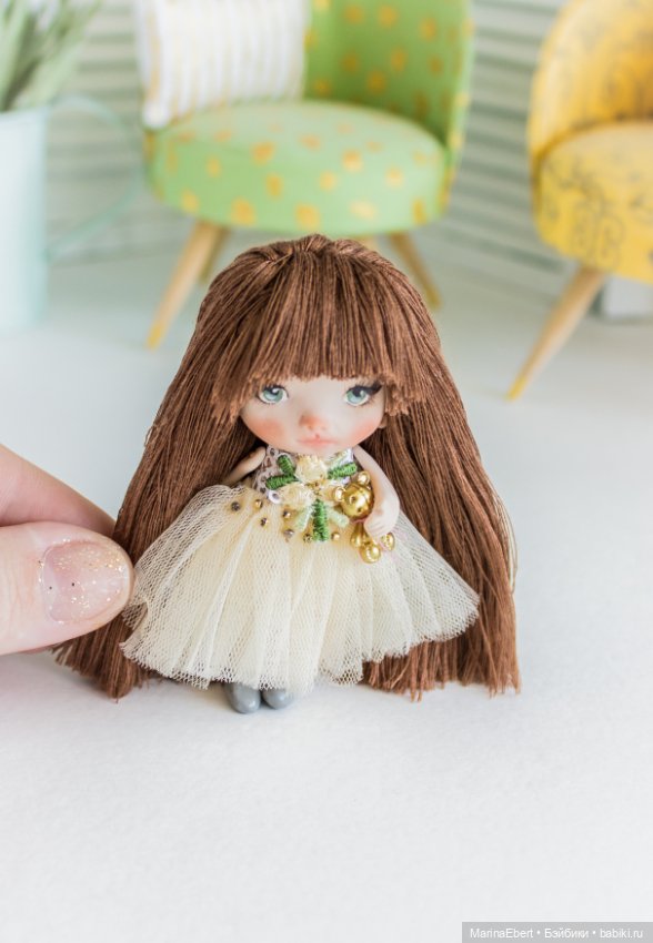Маленькая куколка Софи — Авторские миниатюрные куклы: лепка