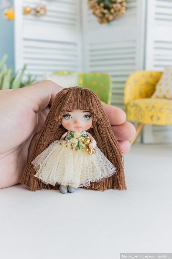 Маленькая куколка Софи — Авторские миниатюрные куклы: лепка