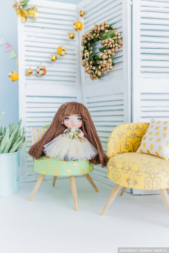 Маленькая куколка Софи — Авторские миниатюрные куклы: лепка (фото 9)