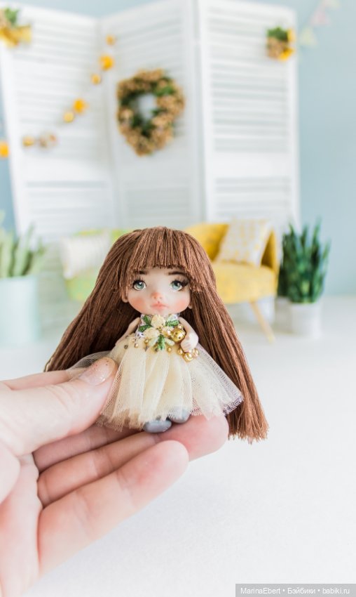 Маленькая куколка Софи — Авторские миниатюрные куклы: лепка (фото 6)
