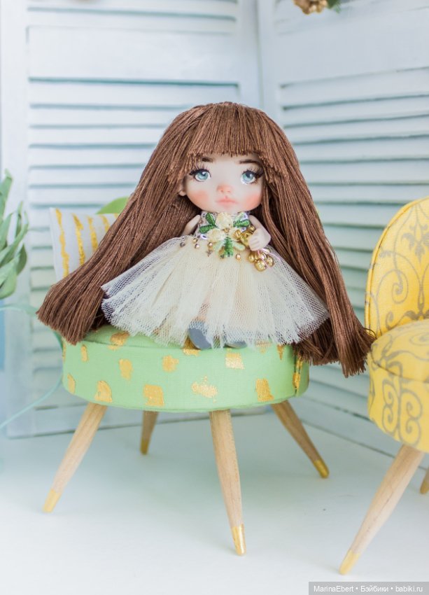 Маленькая куколка Софи — Авторские миниатюрные куклы: лепка (фото 10)