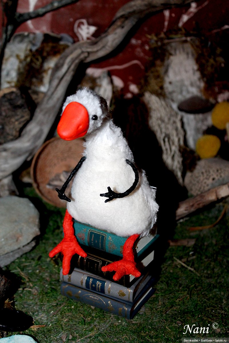 Гусь-веселюсь — Текстильные игрушки и примитивы: кофейные