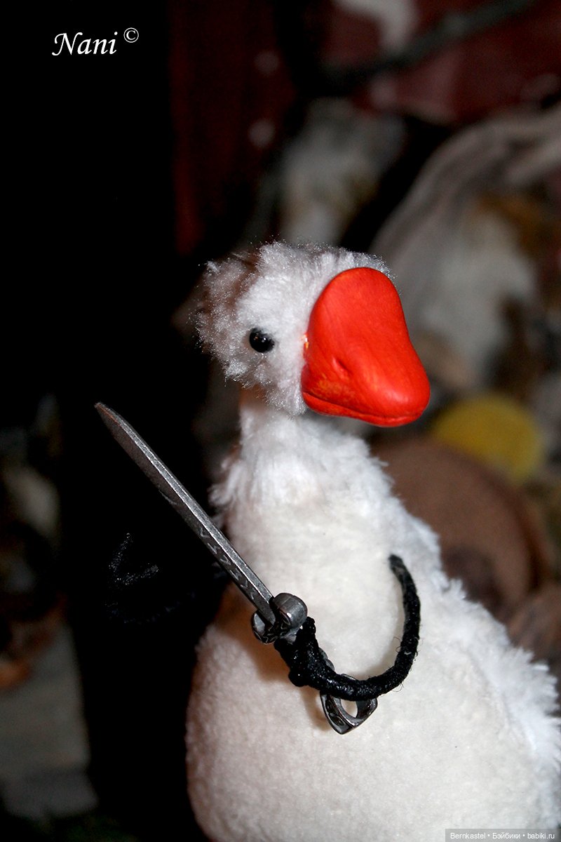 Гусь-веселюсь — Текстильные игрушки и примитивы: кофейные