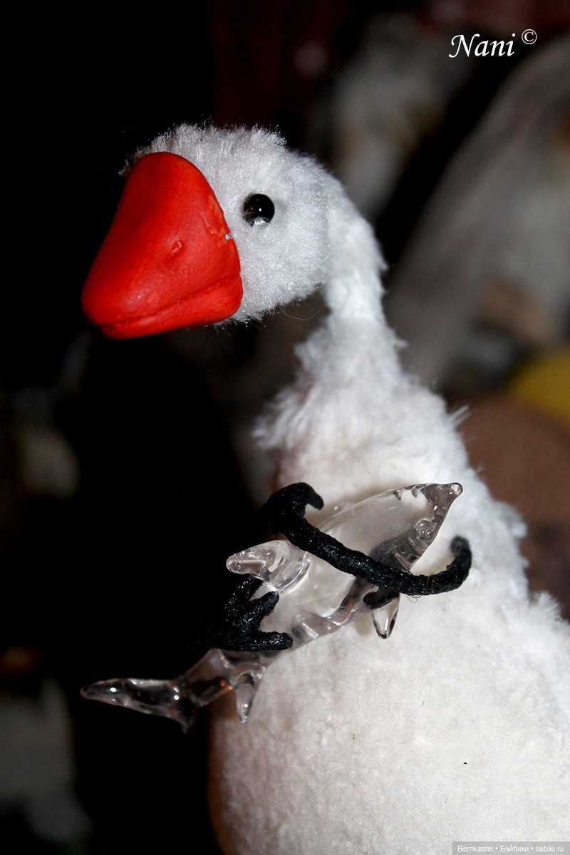 Гусь-веселюсь — Текстильные игрушки и примитивы: кофейные