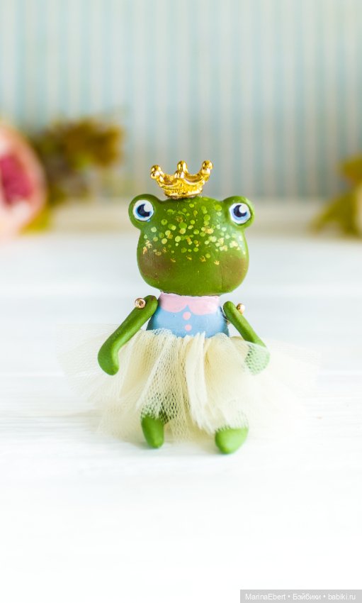 Лягушечка Джаннет — Авторские миниатюрные куклы: лепка (фото 9)