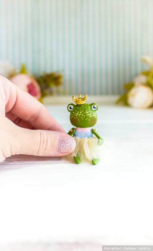 Лягушечка Джаннет — Авторские миниатюрные куклы: лепка (фото 4)