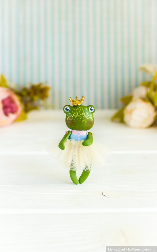 Лягушечка Джаннет — Авторские миниатюрные куклы: лепка