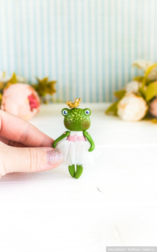 Лягушечка Дарби — Авторские миниатюрные куклы: лепка (фото 2)