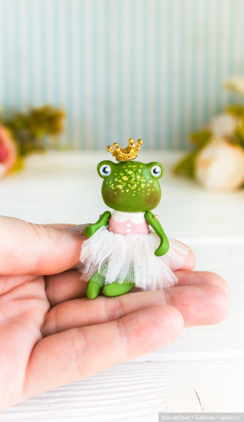 Лягушечка Дарби — Авторские миниатюрные куклы: лепка (фото 10)