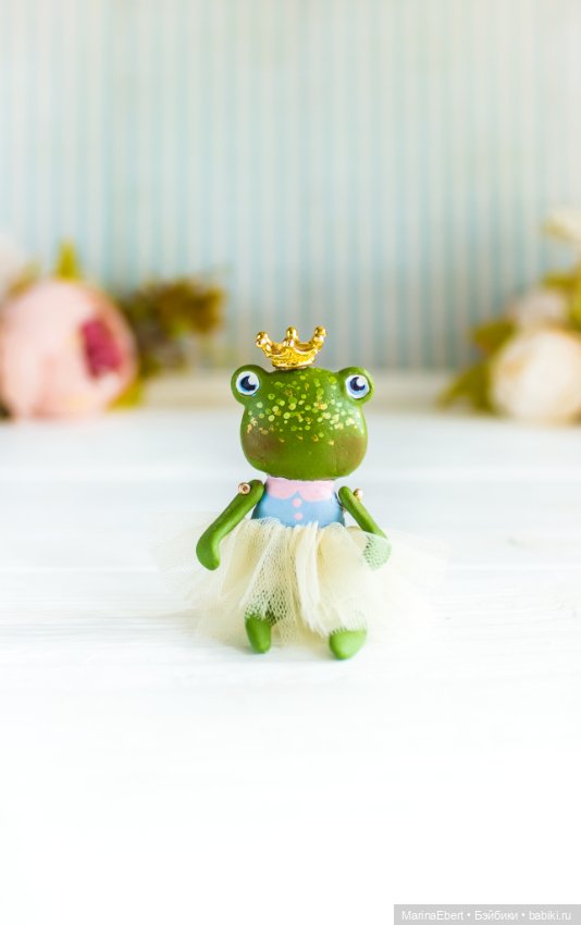 Лягушечка Джаннет — Авторские миниатюрные куклы: лепка (фото 3)