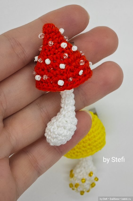 Грибочки — Вязаные игрушки и амигуруми: крючком (фото 3)
