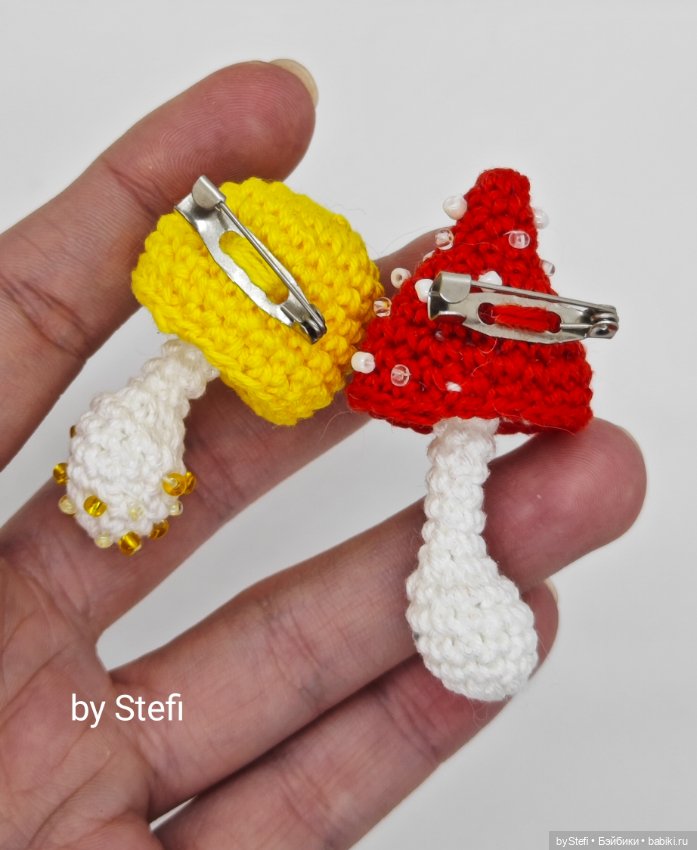 Грибочки — Вязаные игрушки и амигуруми: крючком (фото 4)