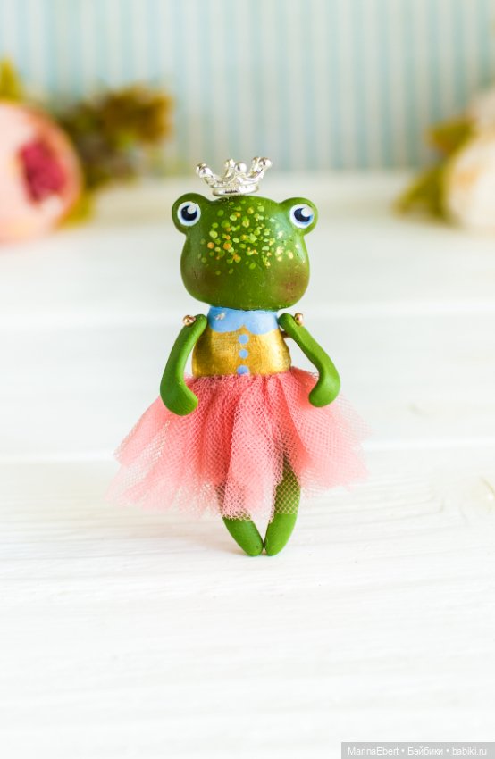 Лягушечка Трикси — Авторские миниатюрные куклы: лепка