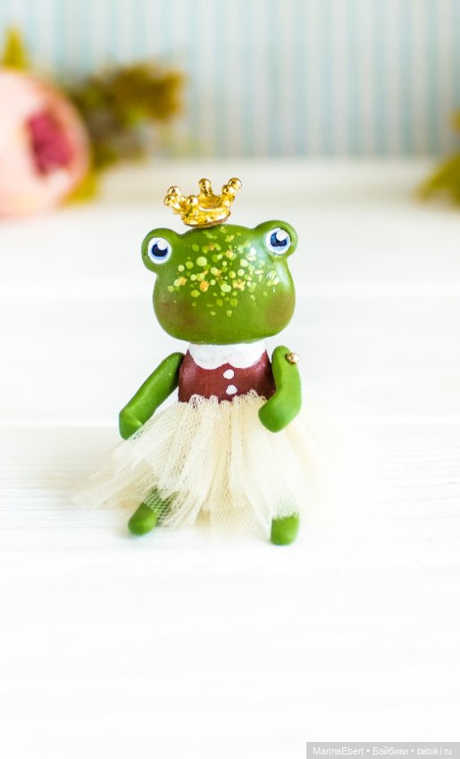 Лягушечка Бриджит — Авторские миниатюрные куклы: лепка