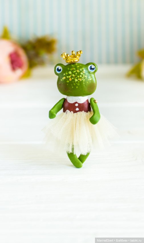 Лягушечка Бриджит — Авторские миниатюрные куклы: лепка