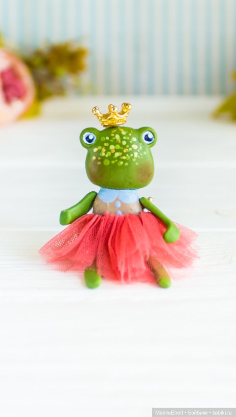 Лягушечка Тэсс — Авторские миниатюрные куклы: лепка (фото 4)