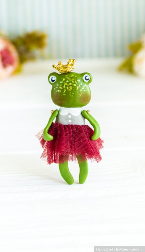 Лягушечка Сузан — Авторские миниатюрные куклы: лепка (фото 8)
