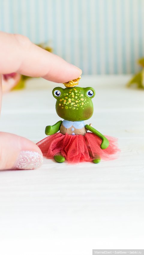Лягушечка Тэсс — Авторские миниатюрные куклы: лепка (фото 6)