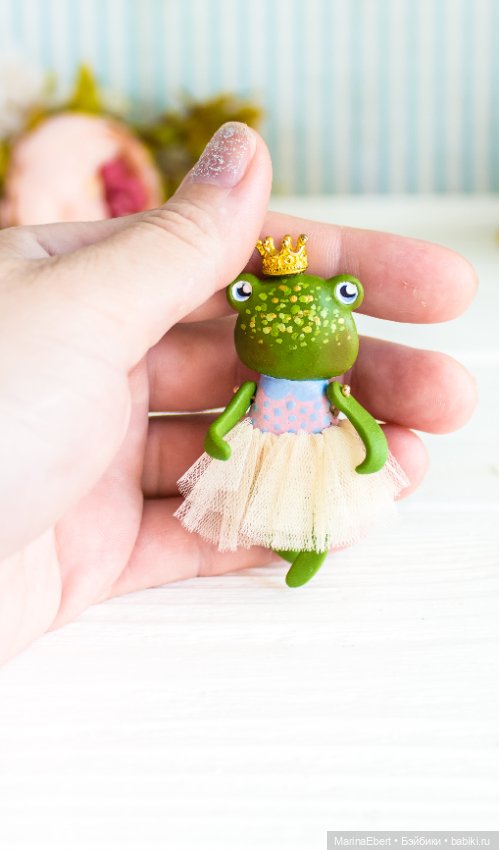 Лягушечка Сьюзен — Авторские миниатюрные куклы: лепка