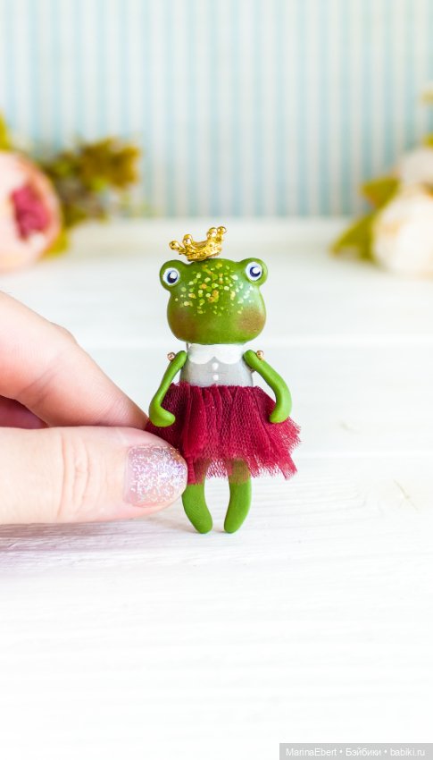 Лягушечка Сьюзен — Авторские миниатюрные куклы: лепка
