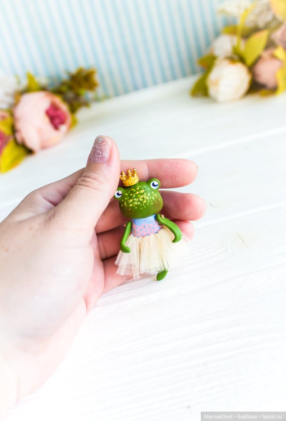Лягушечка Сьюзен — Авторские миниатюрные куклы: лепка (фото 5)