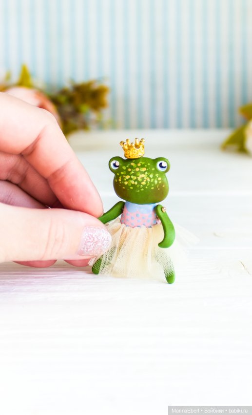 Лягушечка Сьюзен — Авторские миниатюрные куклы: лепка